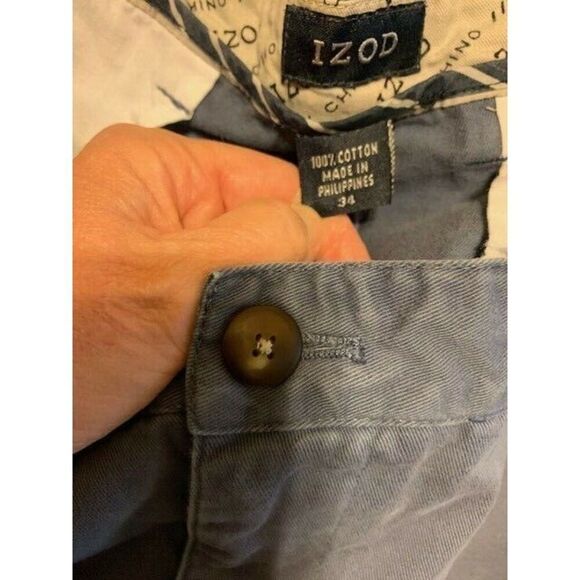 IZOD SIZE 34 BLUE CASUAL SHORTS - Picture 4 of 4